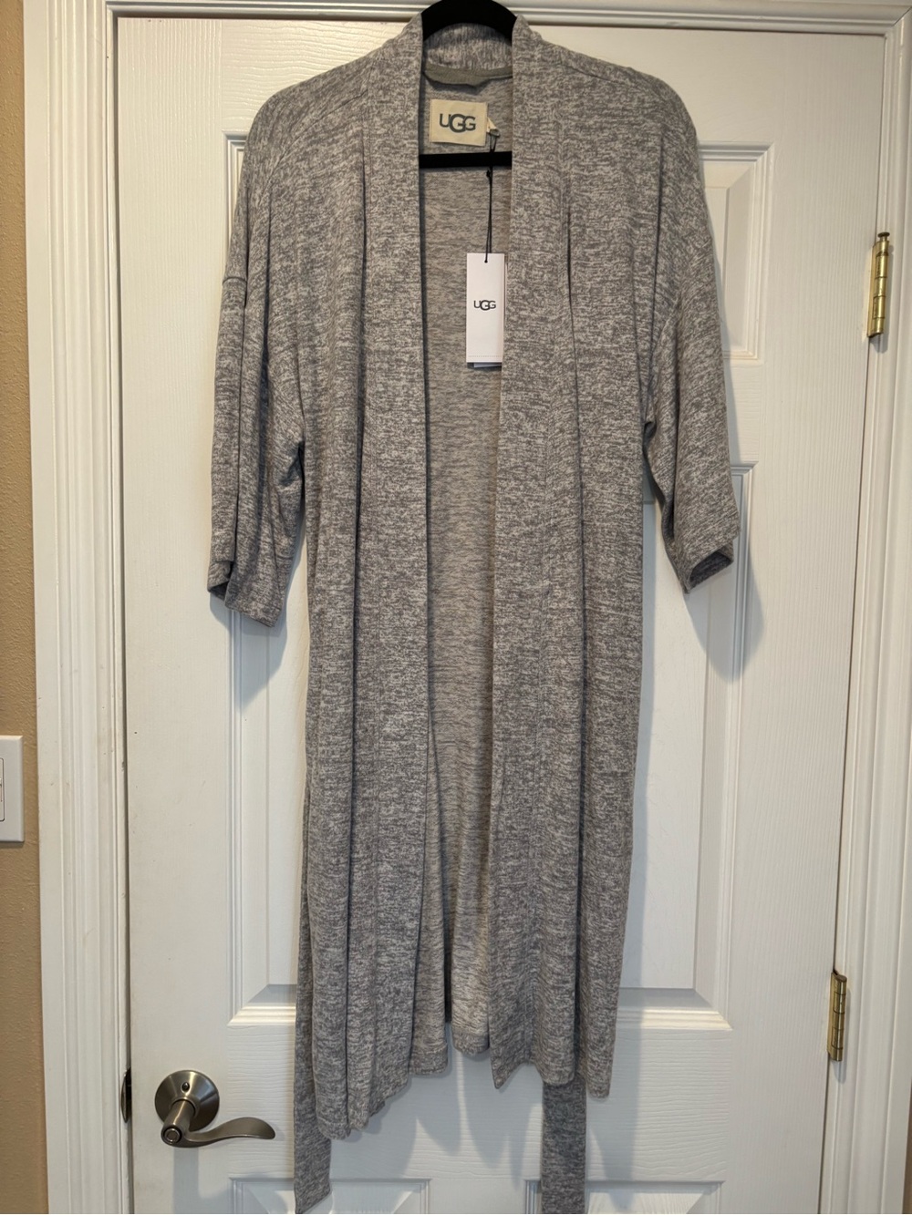 UGG Women's Gray Open-Front Knit Cardigan size S